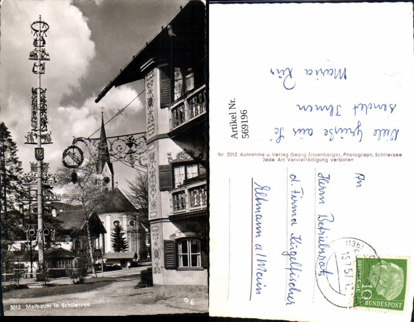 569196,Schliersee Maibaum Brauchtum