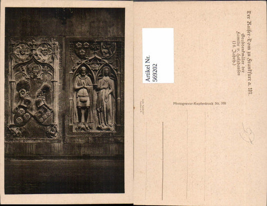 569202,Frankfurt a. Main Kaiserdom Grabdenkmäler d. Familie v. Holzhausen