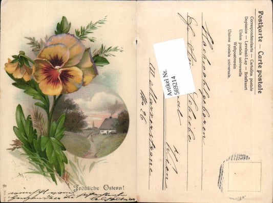 569214, Lithograph Easter Forget-me-not
