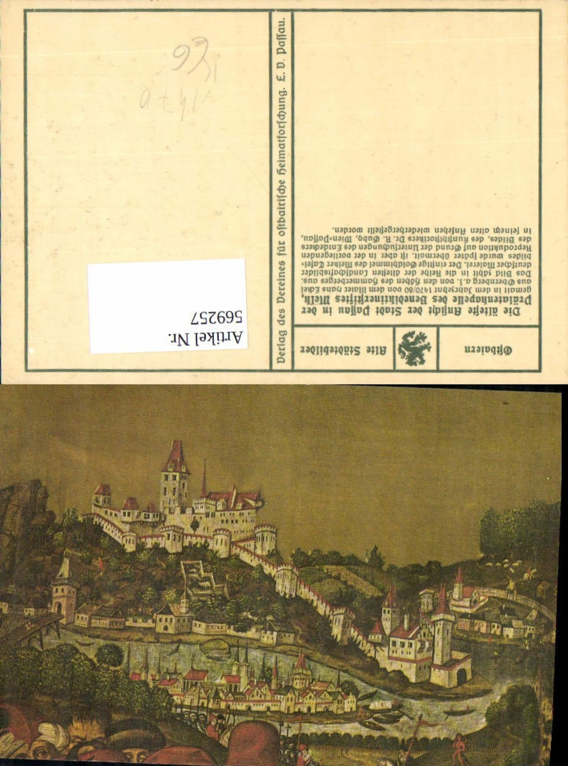 569257,Passau um 1470 von Hans Eckel