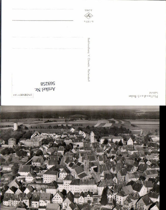 569258, Aerial photograph of Pfullendorf, Baden, Sigmaringen district