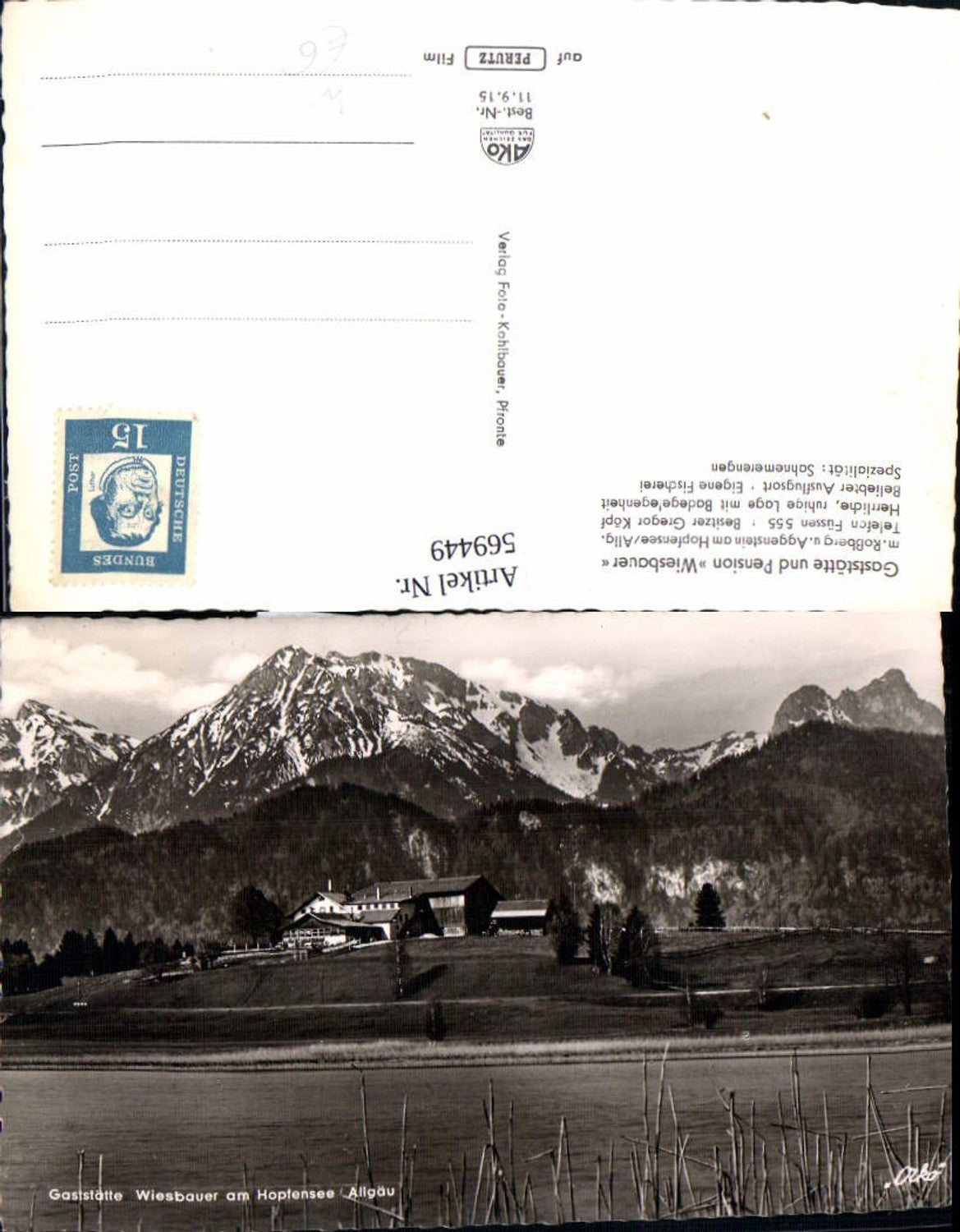 569449,Hopfensee Allgäu Füssen Gaststätte u. Pension Wiesbauer