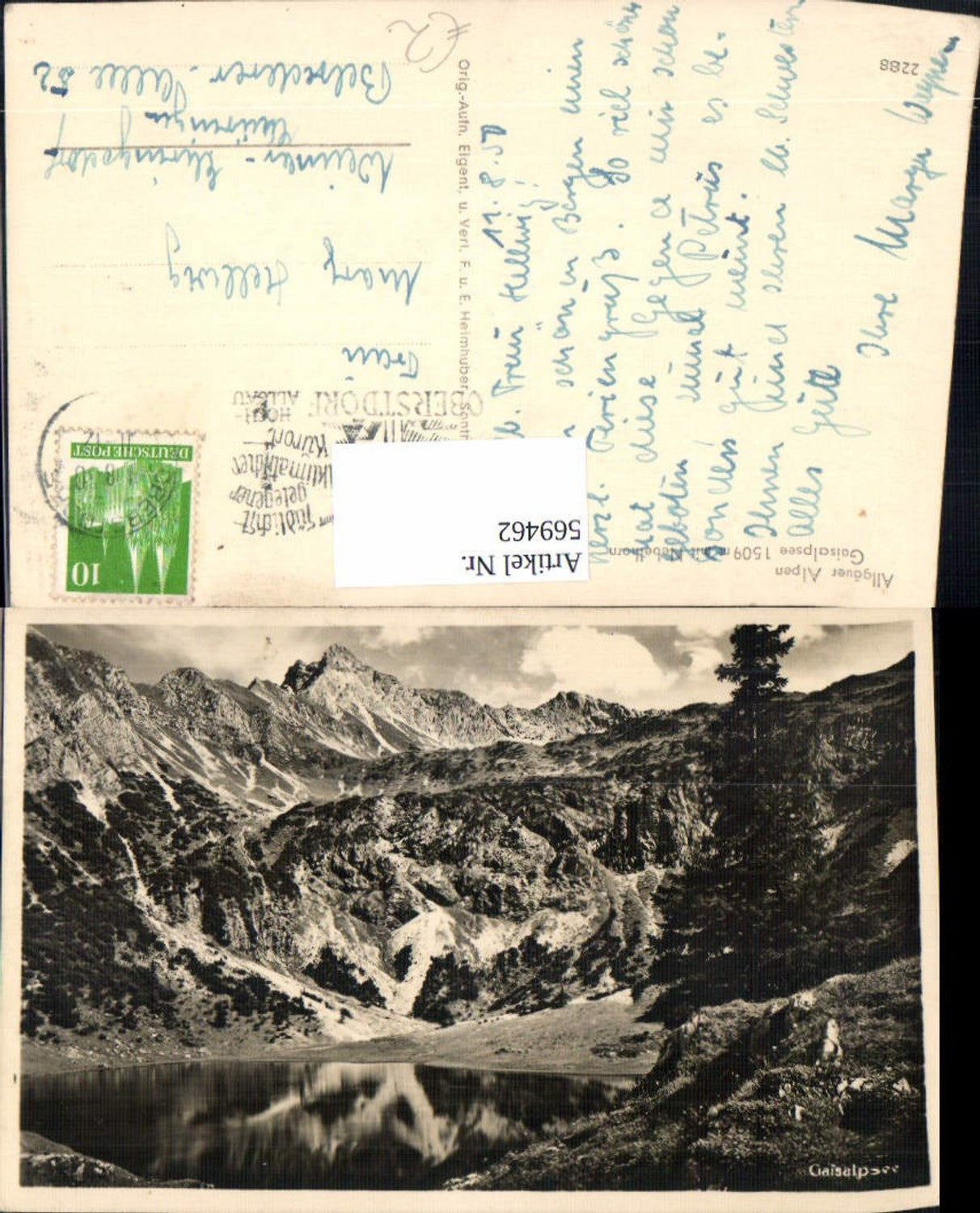 569462,Gaisalpsee Reichenbach bei Oberstdorf Allgäu