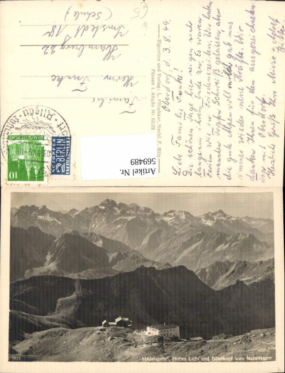 569489,Mädelegabel Hohes Licht Biberkopf v. Nebelhorn Oberstdorf