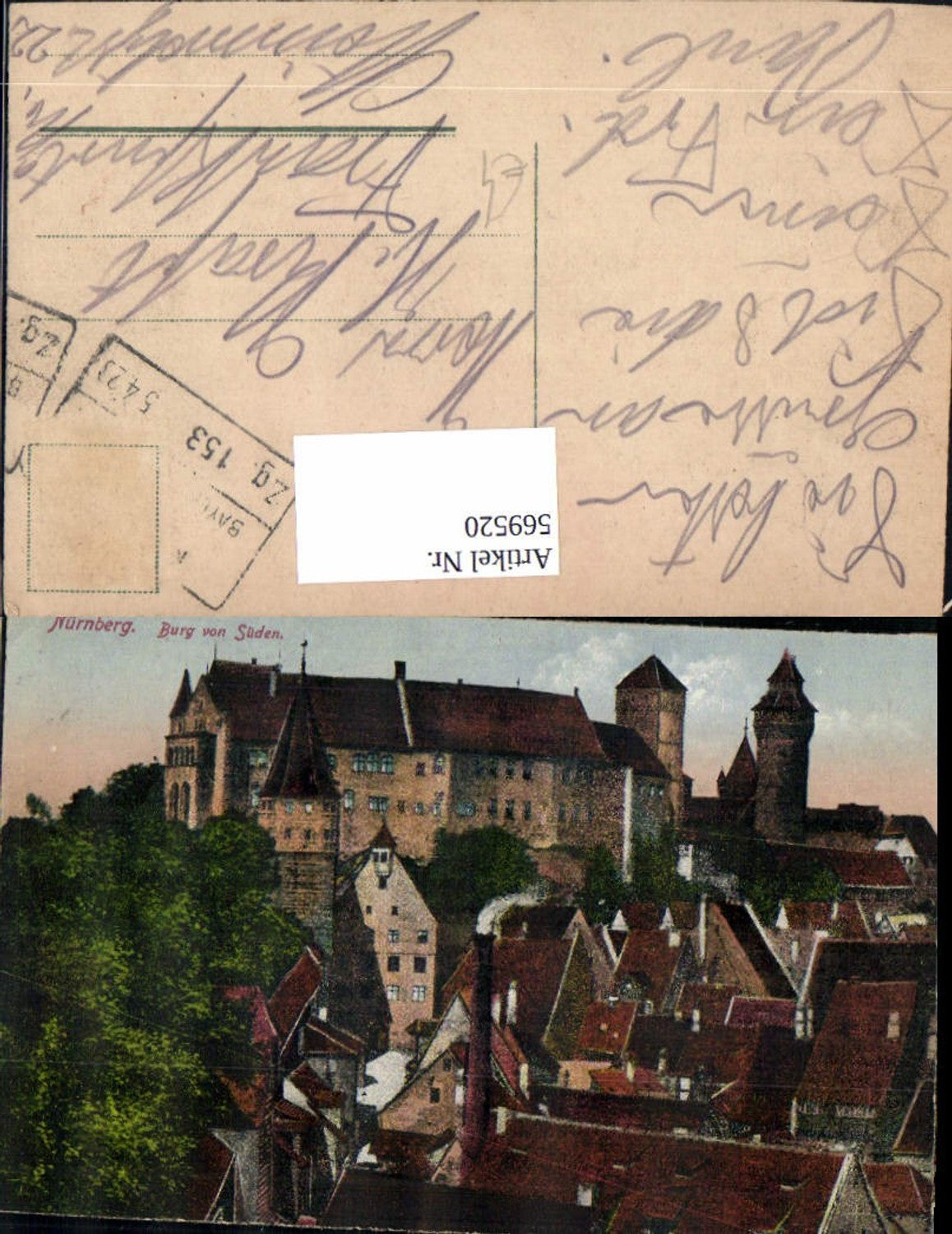 569520,Nürnberg Burg v. Süden