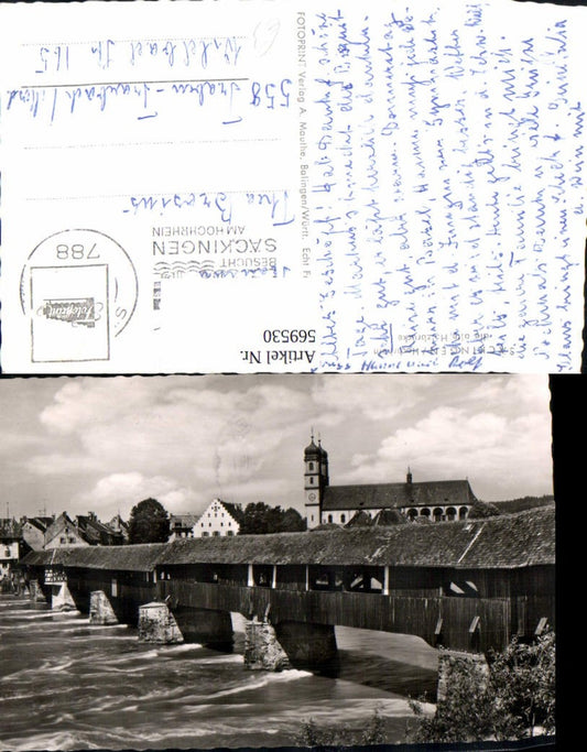 569530, Bad Säckingen Hochrhein Old wooden bridge