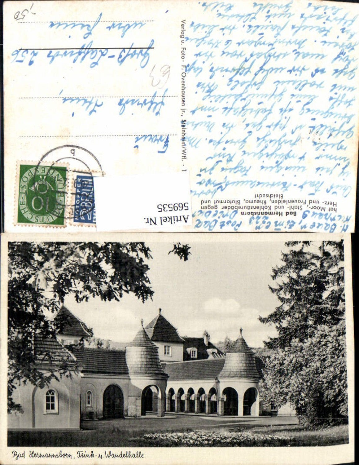 569535,Kuranlage Bad Hermannsborn Pömbsen Bad Driburg Trink- u. Wandelhalle