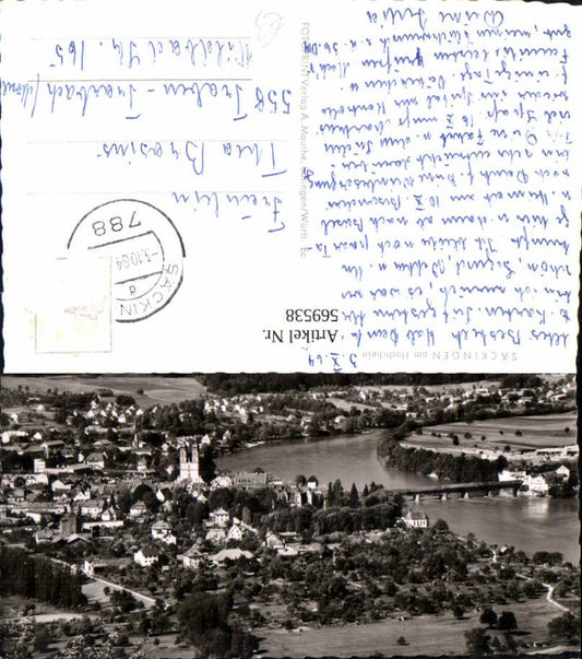 569538, Photo Ak Bad Säckingen Upper Rhine View
