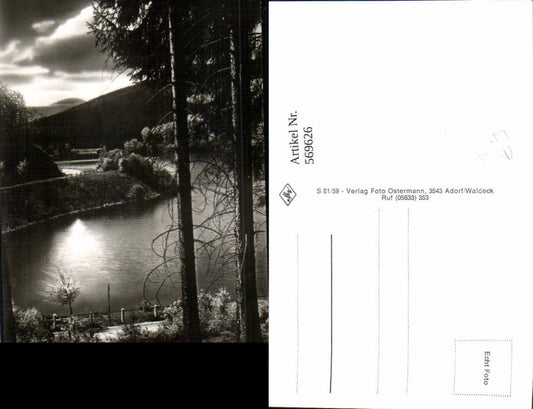 569626,Foto Ak Sonnenuntergang am Diemelsee Gemeinde Diemelsee