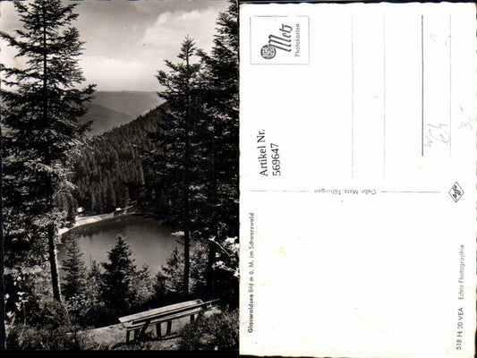 569647, Photo Ak Glaswaldsee Black Forest Bad Rippoldsau-Schapbach