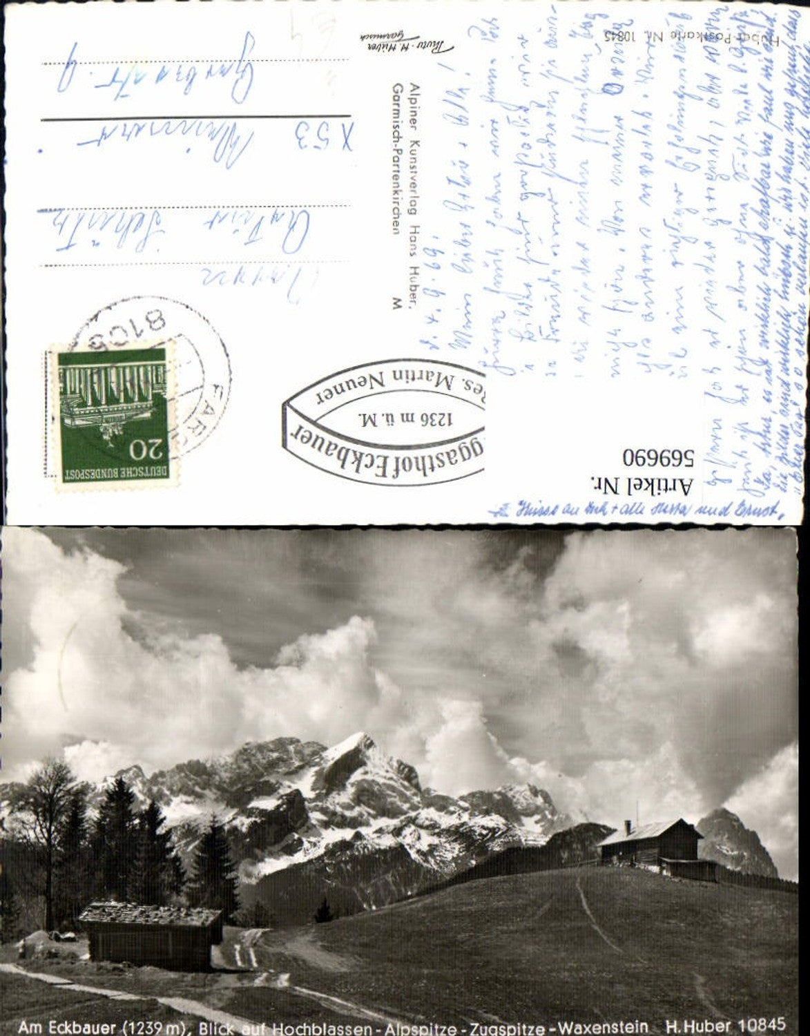 569690,Garmisch-Partenkirchen Am Eckbauer m. Hochblassen Alpspitze Zugspitze