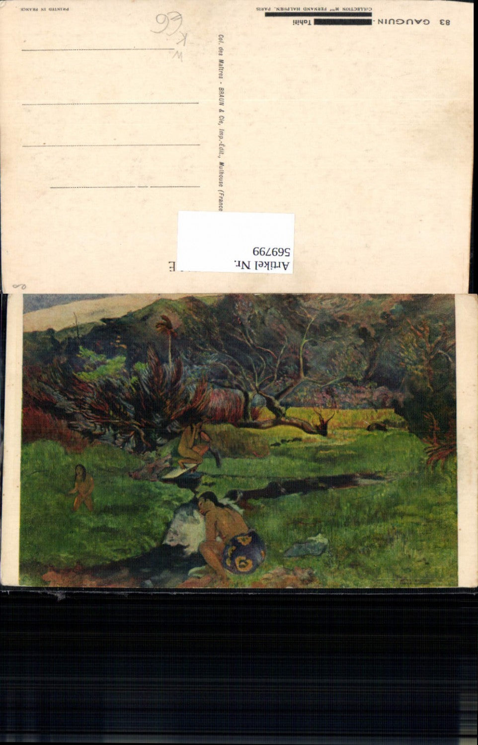 569799,Künstler Ak Gauguin Tahiti Französisch-Polynesien Polynesien