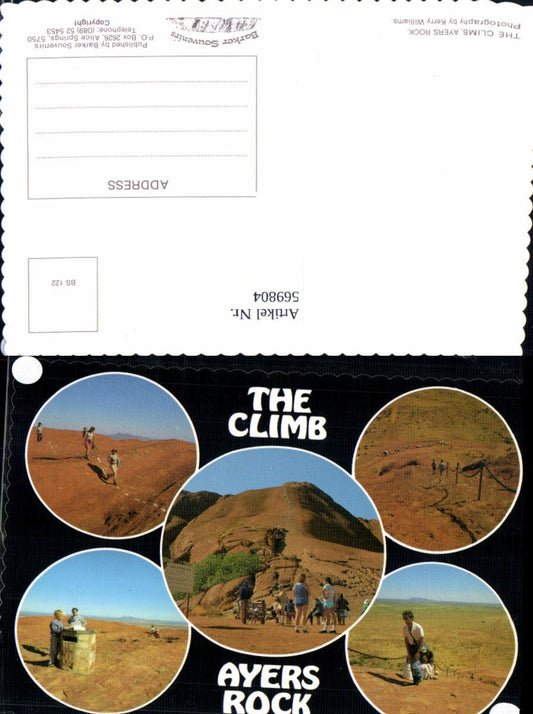 569804,Mehrbild Ak The Climb Ayers Rock Australia