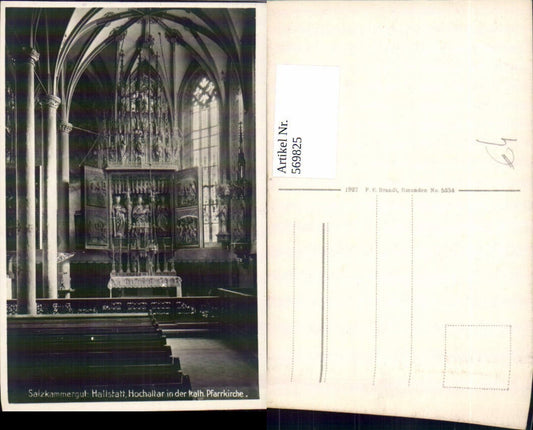 569825,Hallstatt Hochaltar i. d. Pfarrkirche Salzkammergut