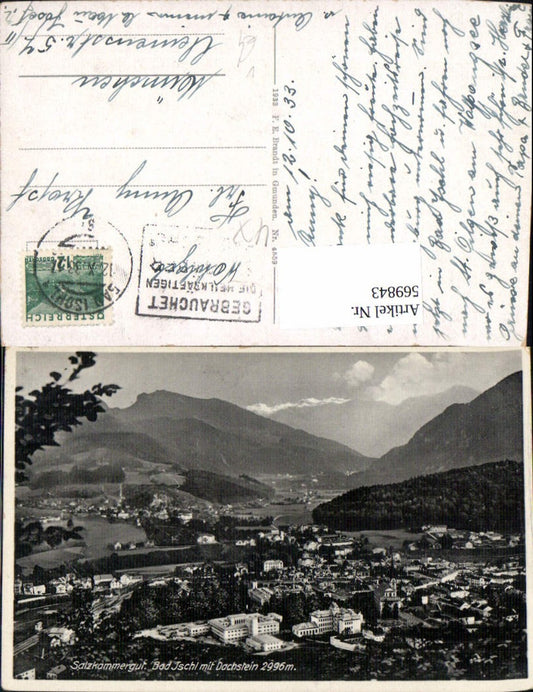 569843,Bad Ischl m. Dachstein Salzkammergut pub F. E. Brandt 4559