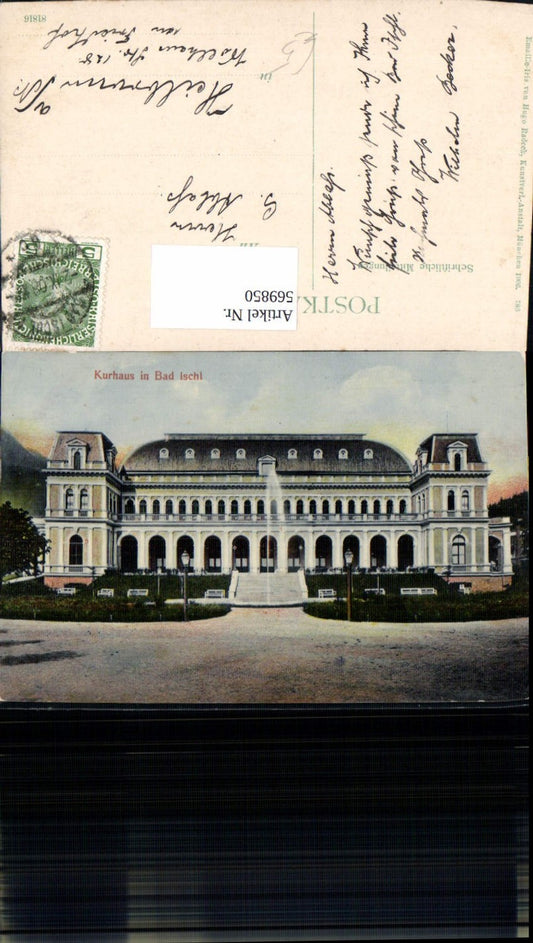 569850,Bad Ischl Kurhaus Frontansicht Brunnen Springbrunnen