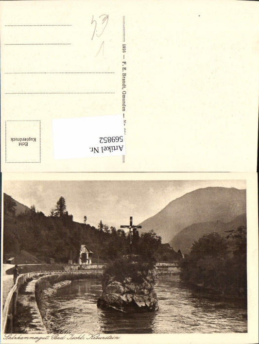 569852,Bad Ischl Kreuzstein Kreuz Salzkammergut pub F. E. Brandt 064