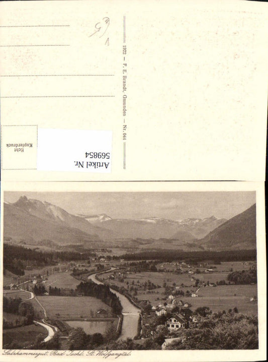 569854,Bad Ischl St Wolfgangtal Salzkammergut pub F. E. Brandt 044