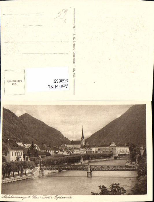 569855,Bad Ischl Esplanade Salzkammergut pub F. E. Brandt 0137