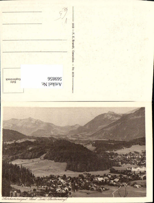 569856,Bad Ischl Reiterndorf Salzkammergut pub F. E. Brandt 0138