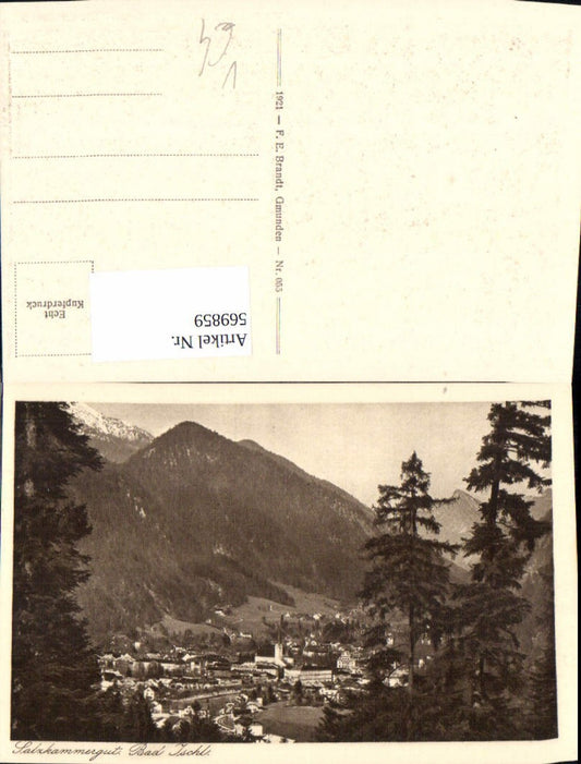569859,Bad Ischl Salzkammergut pub F. E. Brandt 055