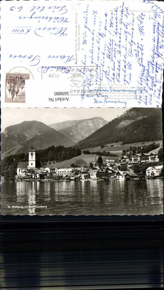 569880,Foto Ak St Wolfgang a. Wolfgangsee m. d. Schafberg