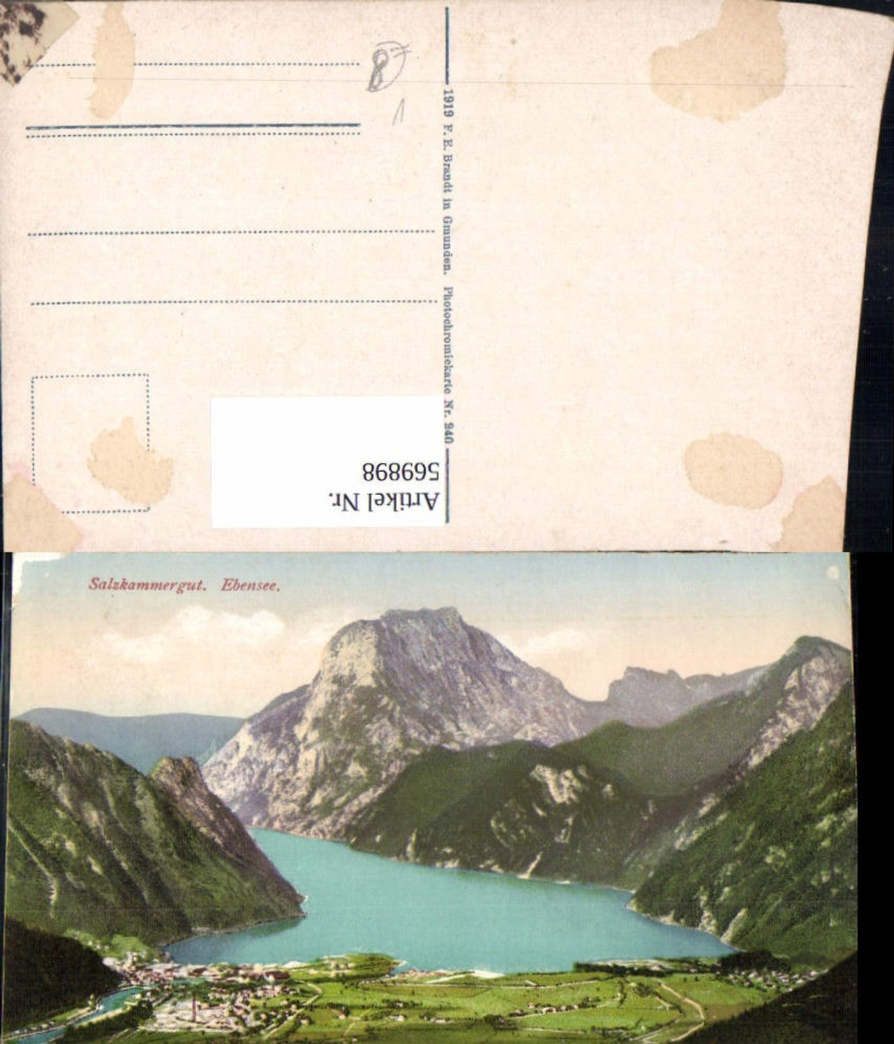 569898,Ebensee Salzkammergut pub F. E. Brandt 240