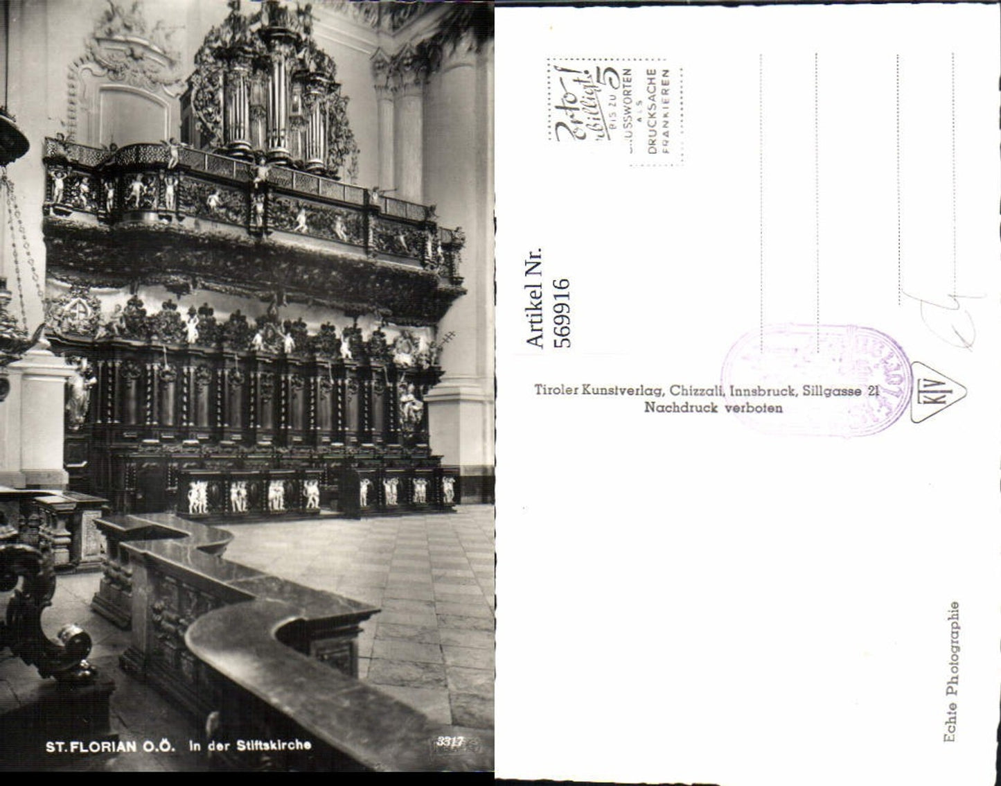 569916, Photo Ak St Florian Collegiate Church Interior view