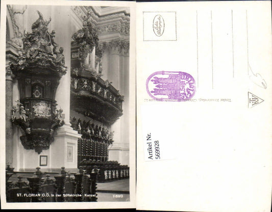 569928, Photo Ak St Florian Collegiate Church Pulpit