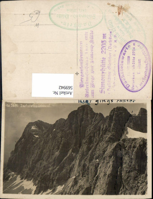 569942,Foto Ak Dachsteinsüdwand Dachstein Hallstatt