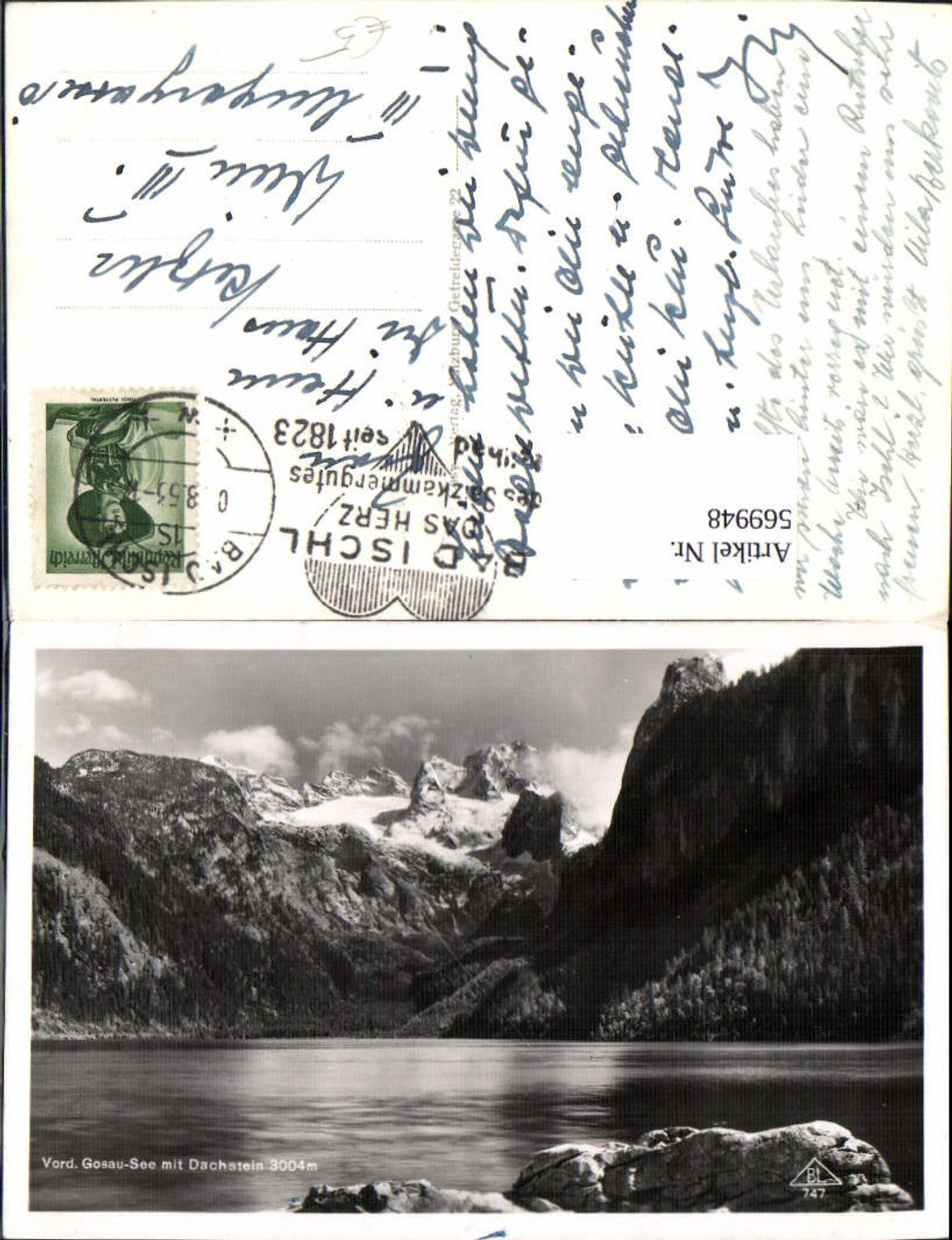 569948,Vorderer Gosausee m. Dachstein Gosau