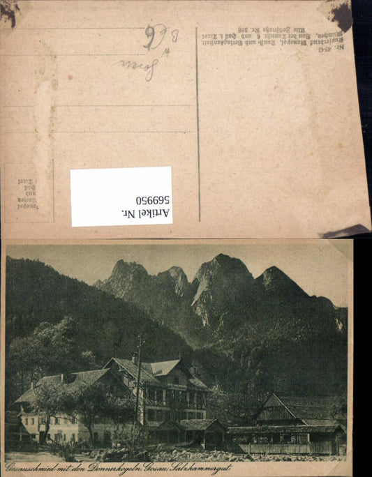 569950,Gosauschmied m. d. Donnerkogeln Gosau Salzkammergut