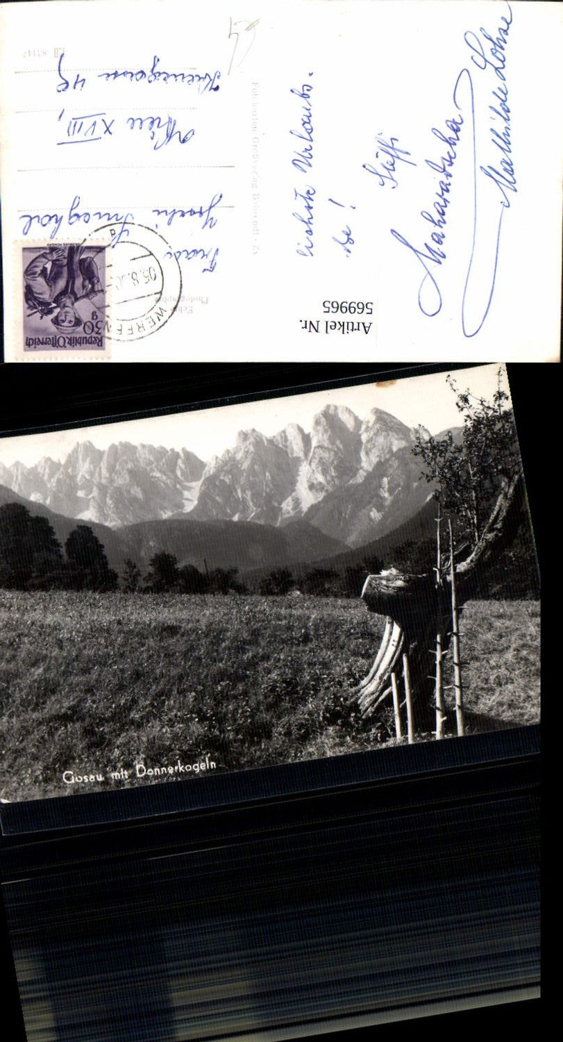 569965,Foto Ak Gosau m. Donnerkogeln