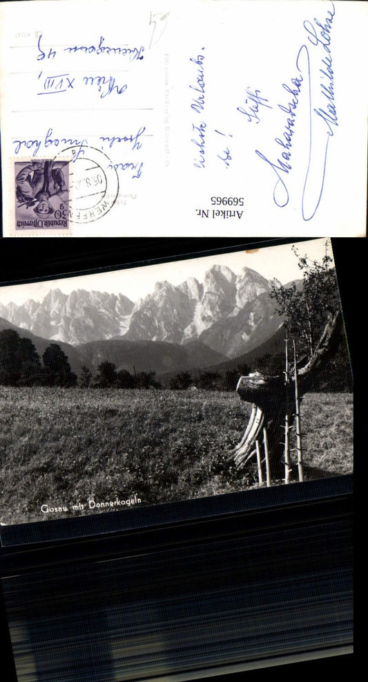 569965,Foto Ak Gosau m. Donnerkogeln