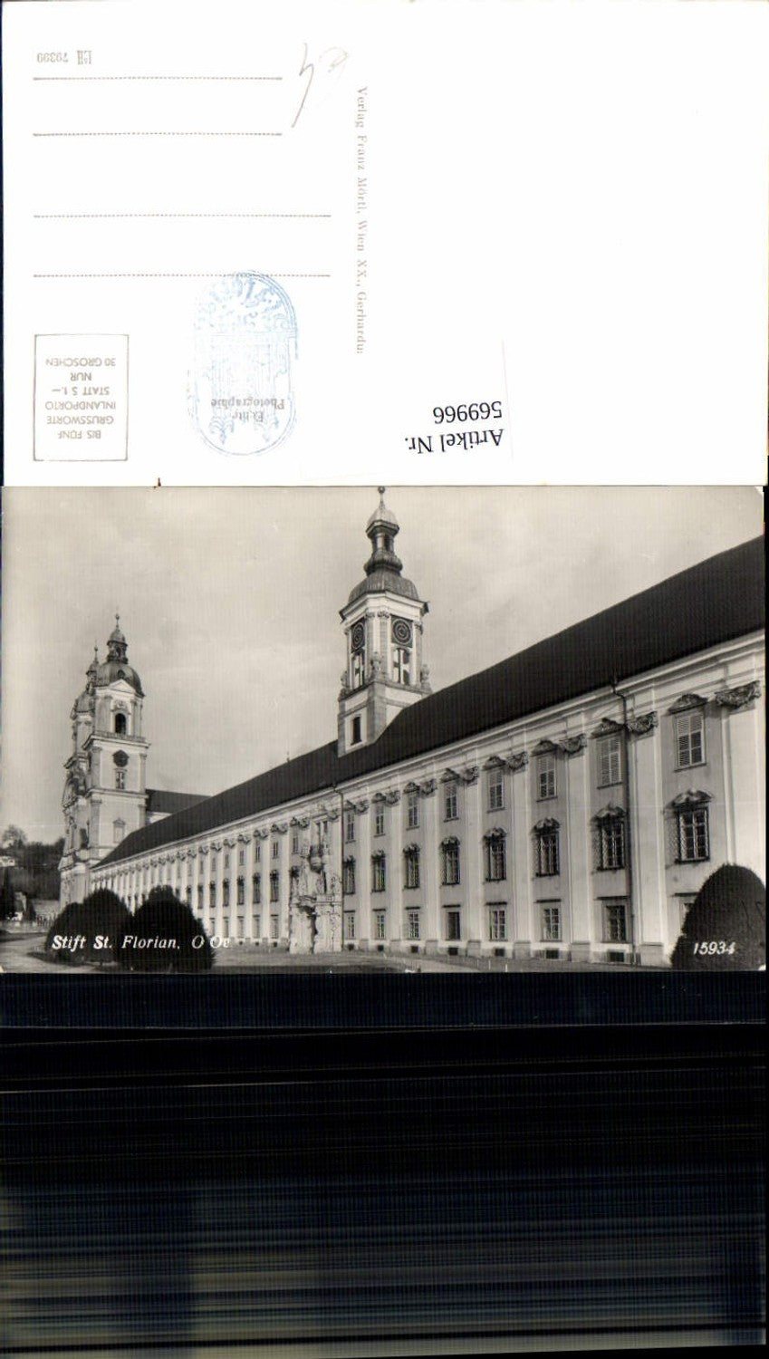569966, Photo Ak Stift St Florian Front view