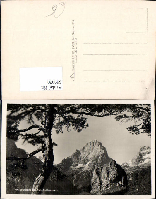 569970,Foto Ak Hinterstoder Ansicht Spitzmauer