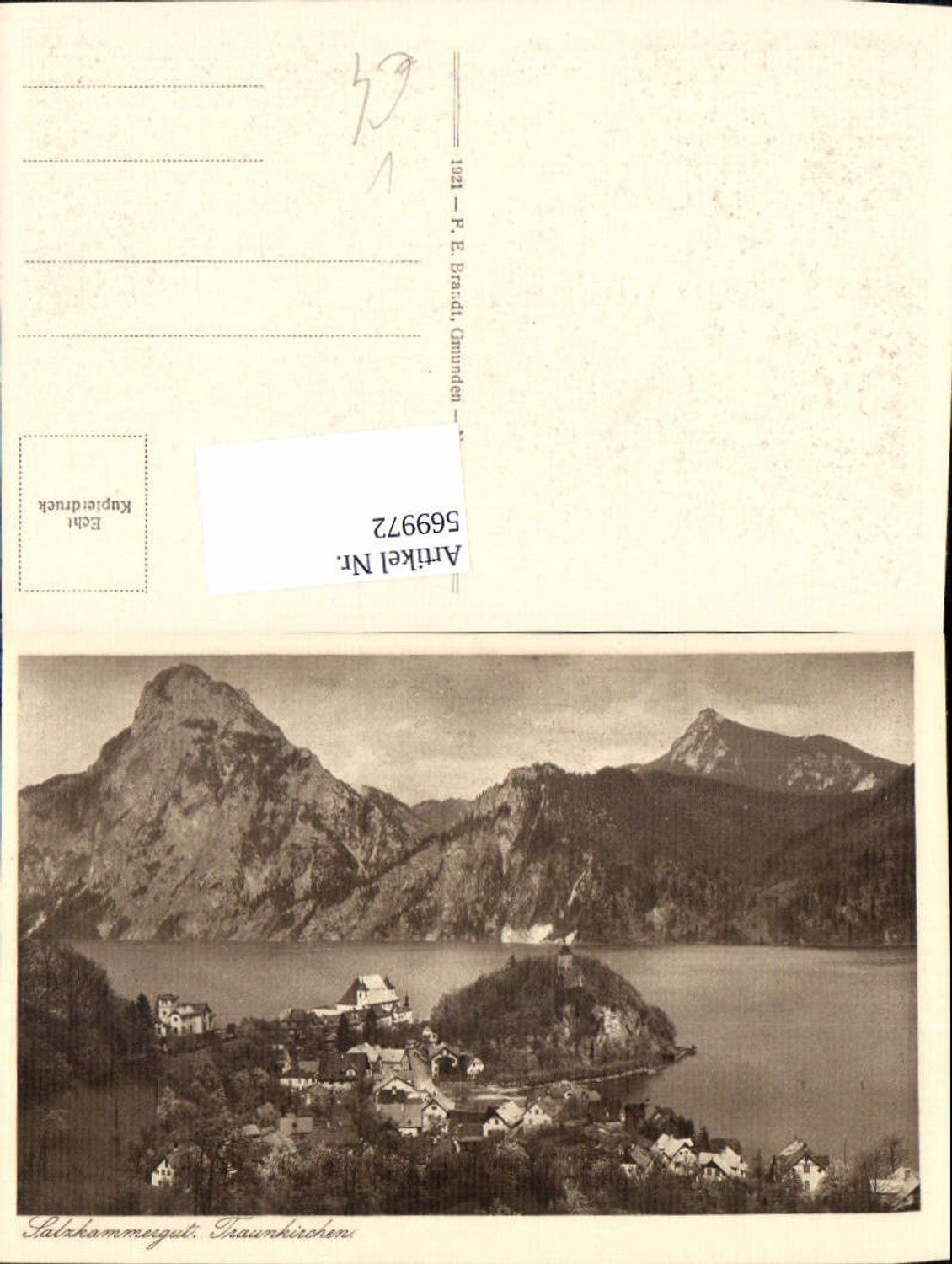 569972,Traunkirchen Traunsee Salzkammergut pub F. E. Brandt 017