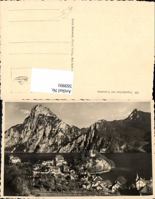 569991,Foto Ak Traunkirchen m. Traunsteig Traunsee