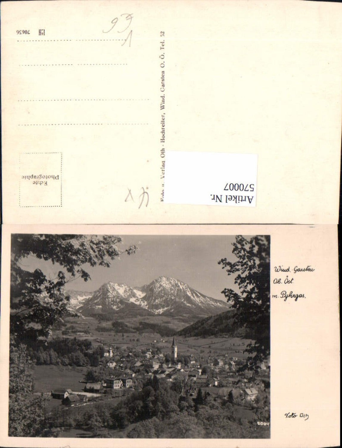 570007,Foto Ak Windischgarsten m. Pyhrgas pub Oth. Hochreiter