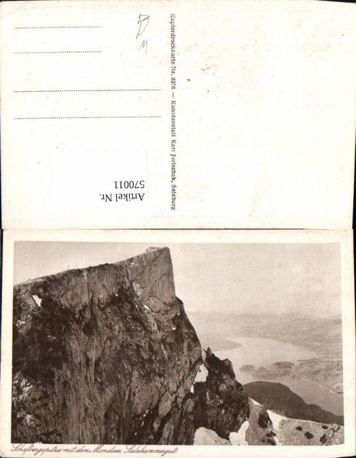 570011,Schafbergspitze m. d. Mondsee Salzkammergut St Wolfgang am Wolfgangsee