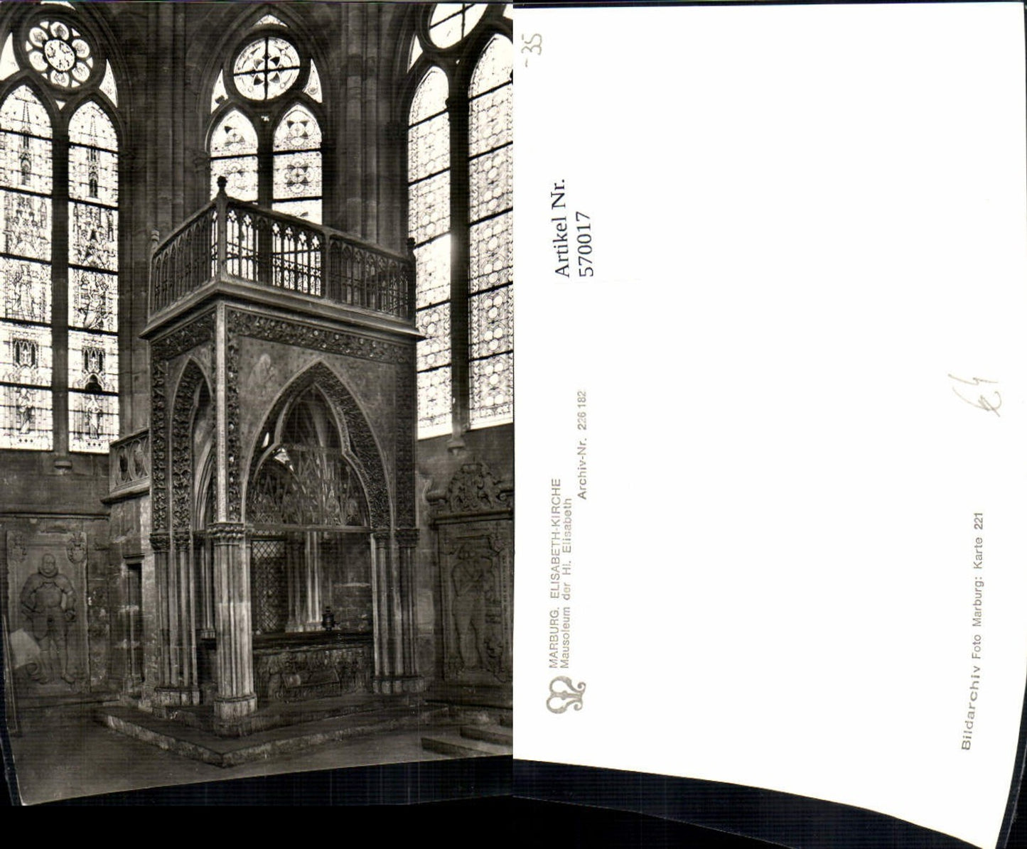 570017,Marburg Elisabethkirche Mausoleum d. Hl. Elisabeth