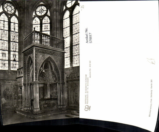 570017,Marburg Elisabethkirche Mausoleum d. Hl. Elisabeth