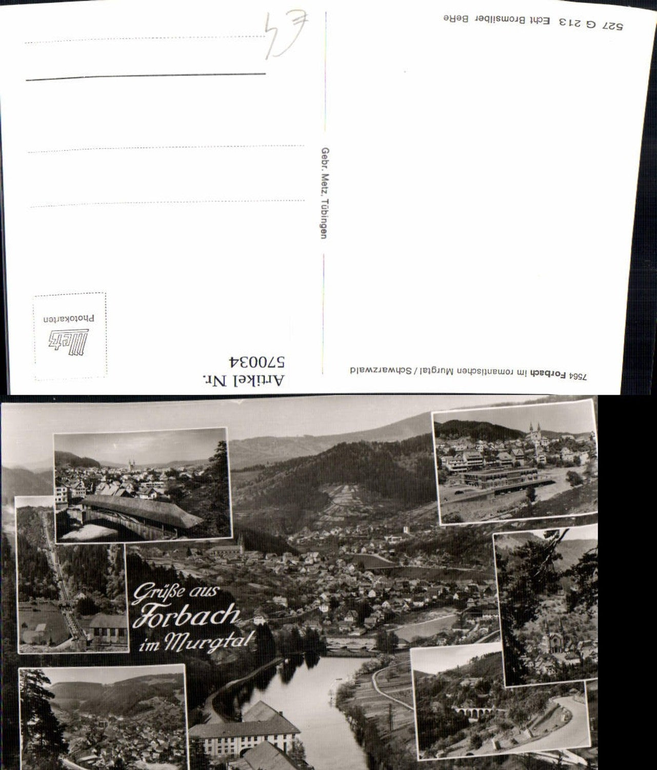 570034, multi-image postcard Forbach i. Murgtal