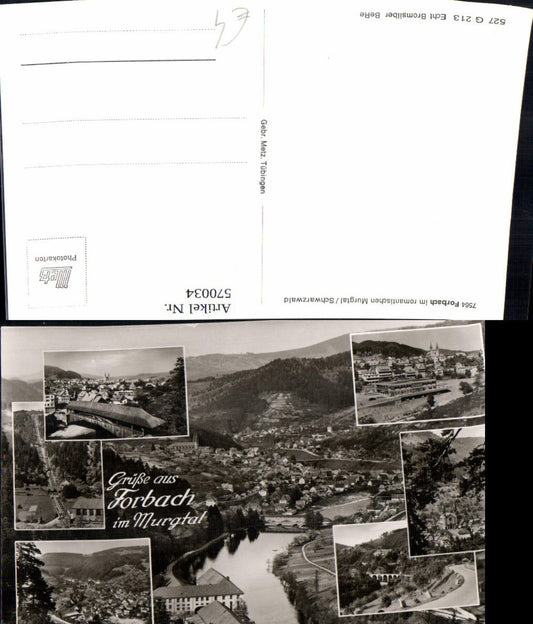 570034, multi-image postcard Forbach i. Murgtal