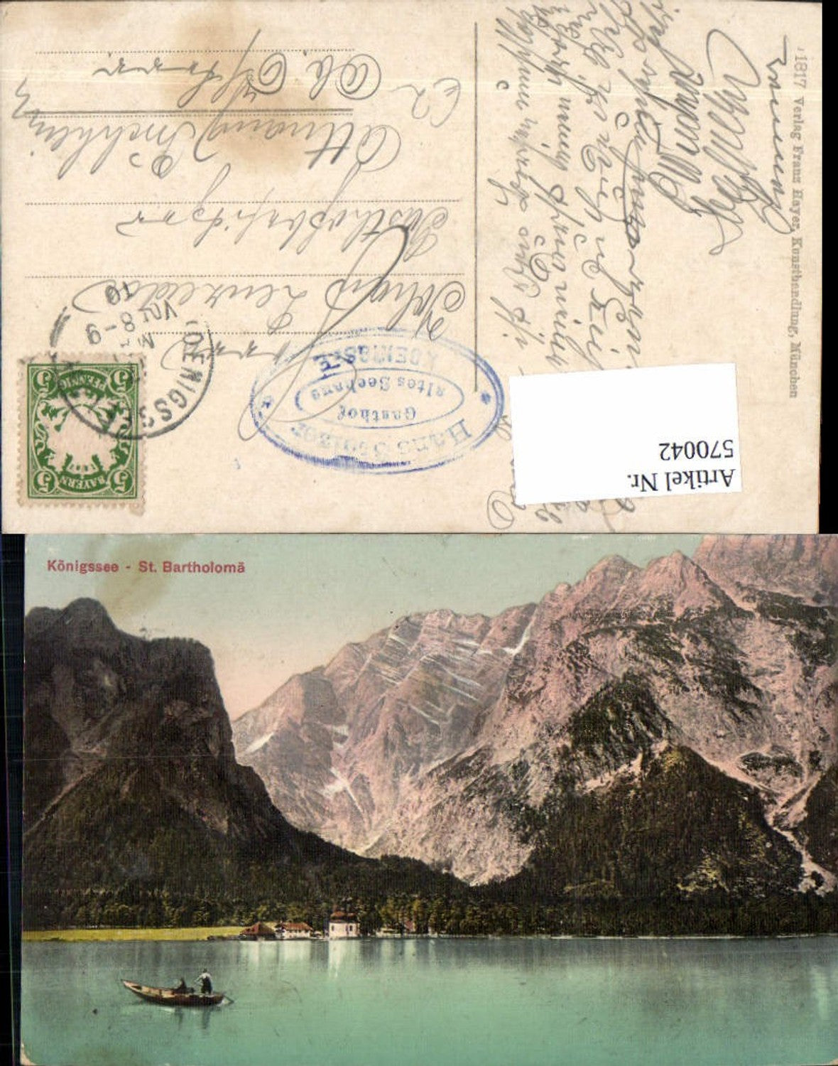 570042,Königssee St Bartholomä Ruderboot Schönau am Königssee