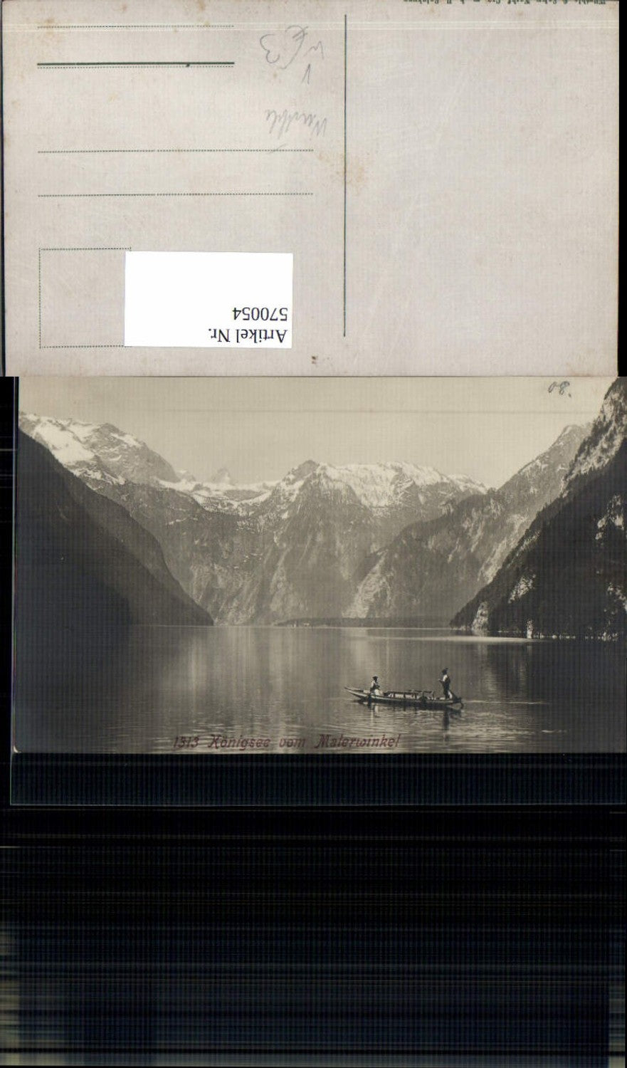 570054,Königssee v. Malerwinkel Boot Ruderboot Schönau am Königssee pub Würthle Sohn