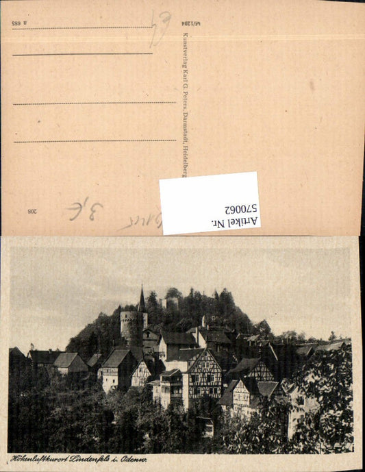 570062,Lindenfels Odenwald Teilansicht