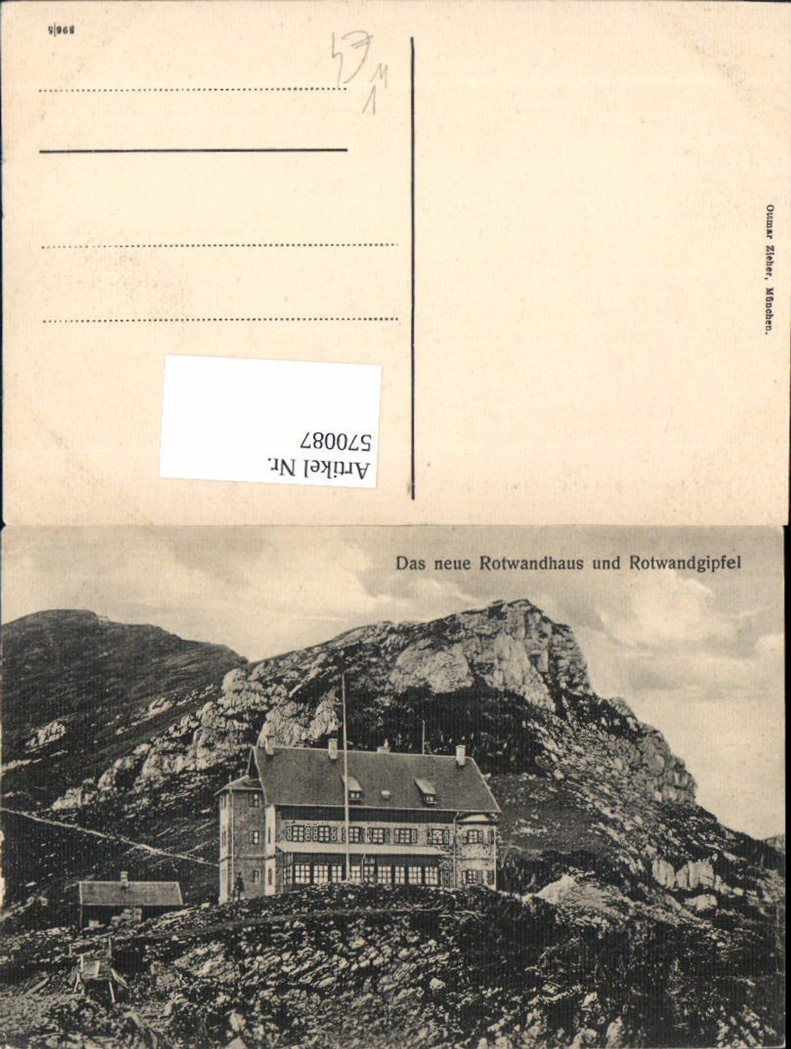 570087,Neue Rotwandhaus u. Rotwandgipfel Schliersee pub Ottmar Zieher 896/5