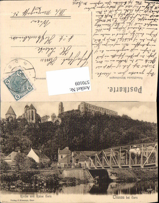 570109,tolle AK Gars am Kamp Ruine Thunau