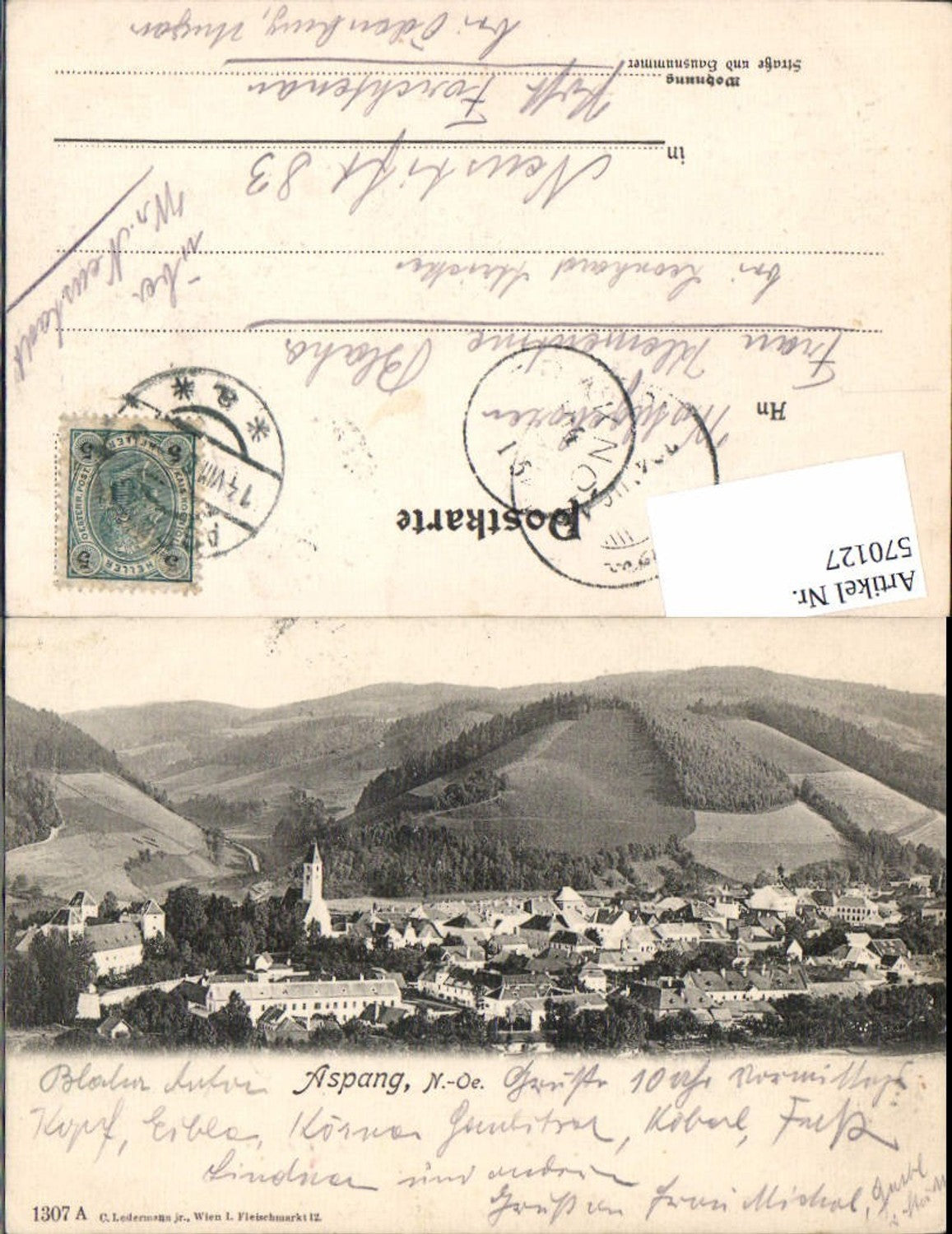 570127,Aspang am Wechsel pub Ledermann 1307 A